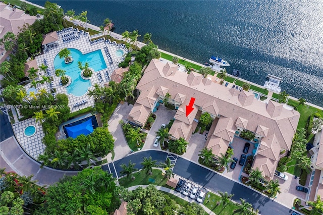 21109 NE 38th Ave Unit 74, Aventura, FL 33180 - bird's eye view with a water view and a residential view