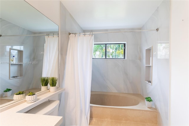 4016 Palm Bay Cir Unit C, West Palm Beach, FL 33406 - full bathroom featuring vanity and shower / tub combo