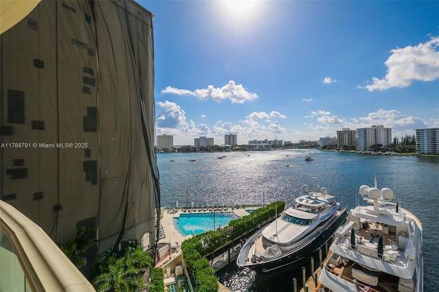 550 SE 5th Ave Unit 606S, Boca Raton, FL 33432 - water view featuring nearby urban area