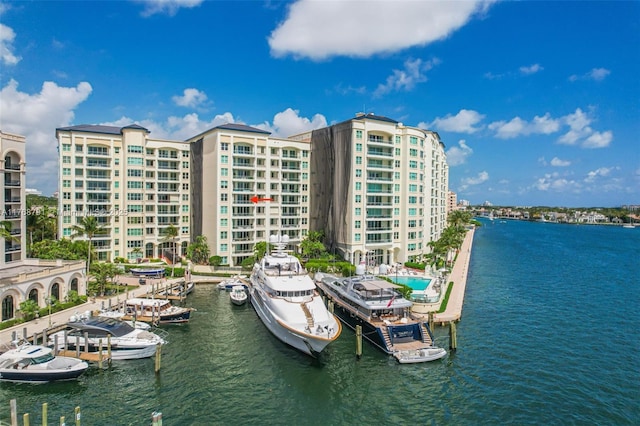 550 SE 5th Ave Unit 606S, Boca Raton, FL 33432 - water view with a dock