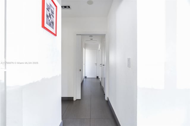 corridor with baseboards