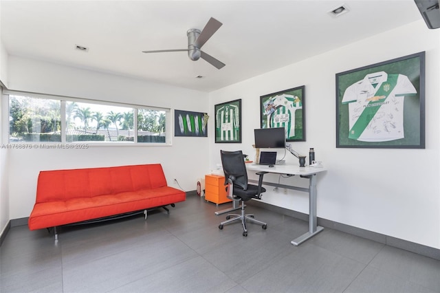 501 NE 51st St, Miami, FL 33137 - office space with ceiling fan and baseboards
