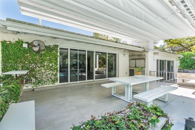 view of patio with outdoor dining area