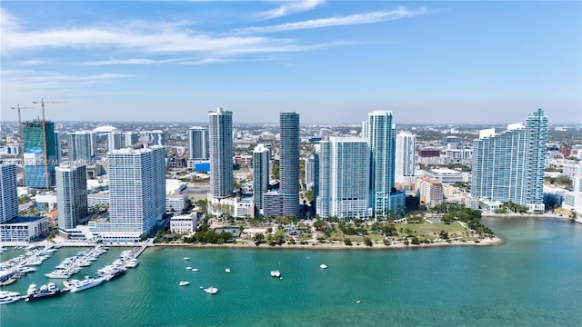 city view featuring a water view