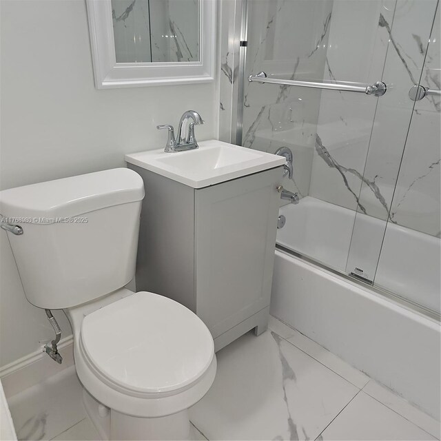 442 SW 22nd Ave, Fort Lauderdale, FL 33312 - full bathroom featuring toilet, enclosed tub / shower combo, and vanity