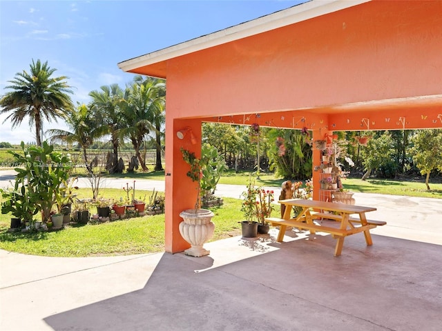 view of patio
