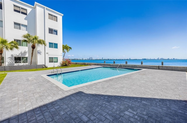 pool featuring a patio