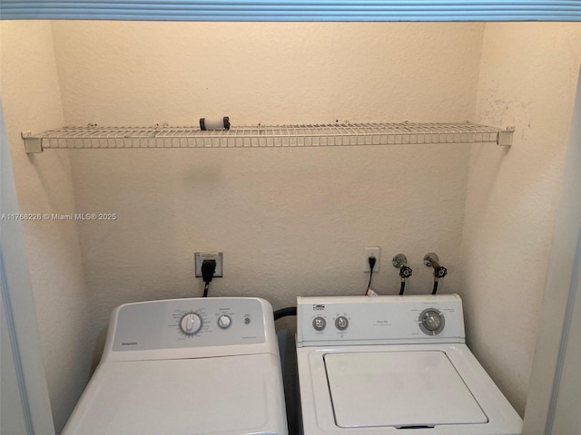 5450 NW 107th Ave Unit 705, Doral, FL 33178 - clothes washing area with laundry area and separate washer and dryer