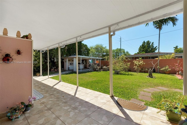 view of patio / terrace with fence
