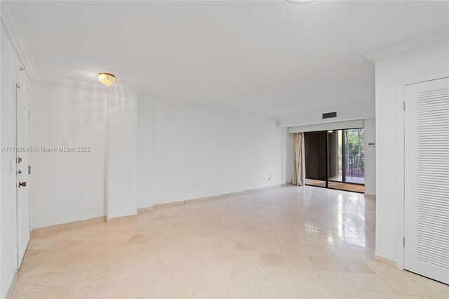 77 Crandon Blvd Unit 2B, Key Biscayne, FL 33149 - empty room featuring ornamental molding