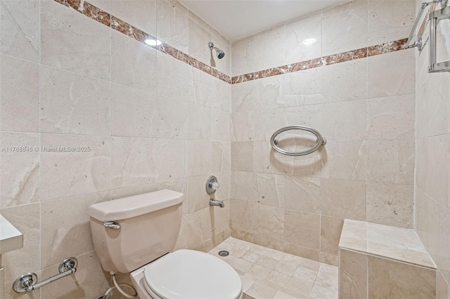 77 Crandon Blvd Unit 2B, Key Biscayne, FL 33149 - full bathroom featuring tiled shower and toilet