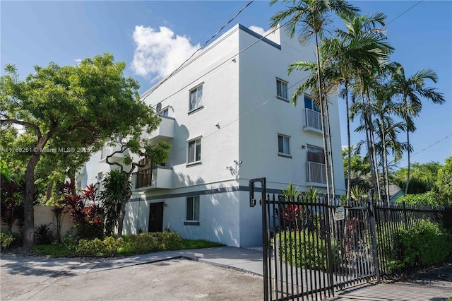 view of property with a fenced front yard