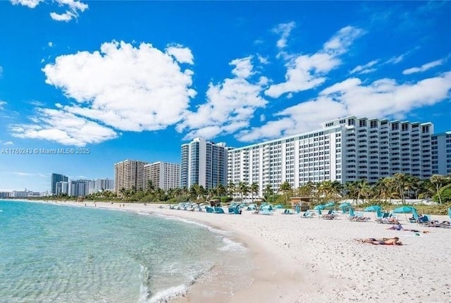 2899 Collins Ave Unit 1638, Miami Beach, FL 33140 - water view featuring local beach and nearby urban area
