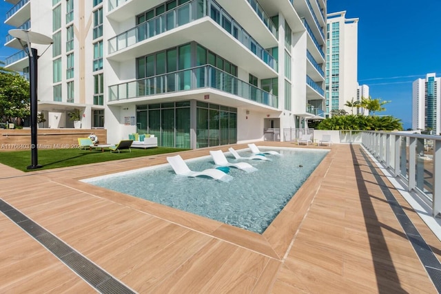 view of pool