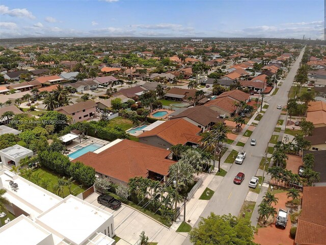 birds eye view of property featuring a residential view