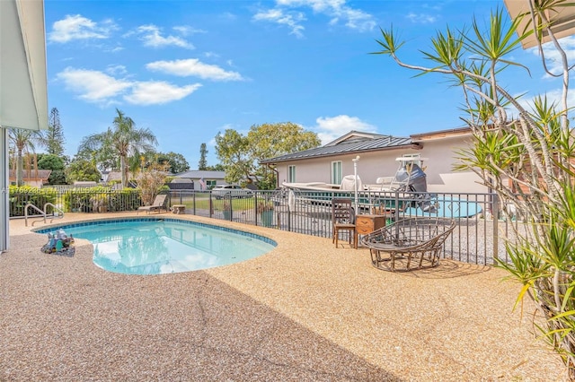 2525 SW 86th Ave, Davie, FL 33324 - view of swimming pool with a patio, fence, and a fenced in pool
