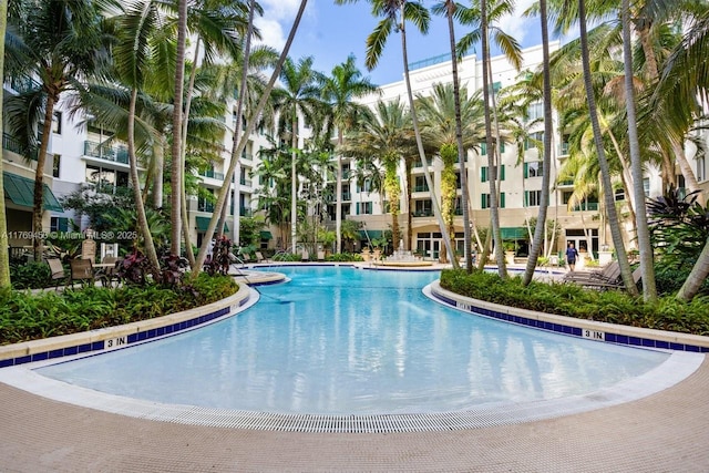 view of pool