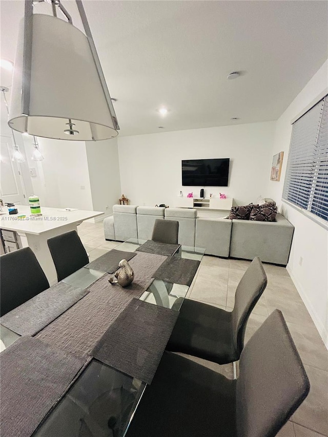 view of dining space