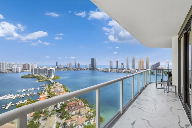 4000 Island Blvd Unit Ph6, Aventura, FL 33160 - balcony featuring a city view and a water view