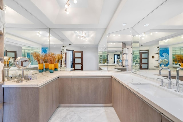 4000 Island Blvd Unit Ph6, Aventura, FL 33160 - bar featuring marble finish floor and a sink