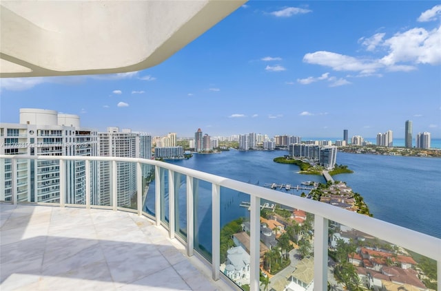 4000 Island Blvd Unit Ph6, Aventura, FL 33160 - balcony featuring a city view and a water view