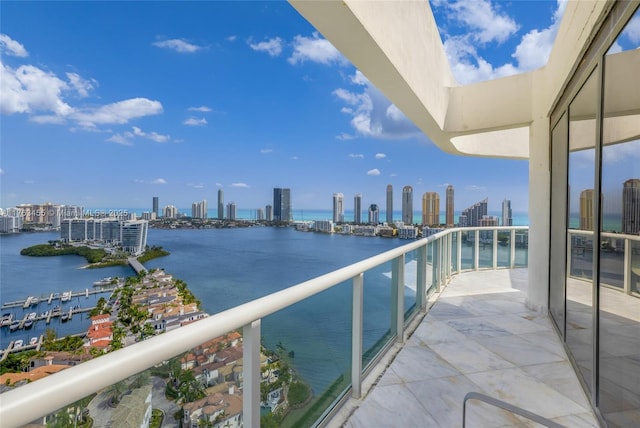 4000 Island Blvd Unit Ph6, Aventura, FL 33160 - balcony featuring a water view and a view of city