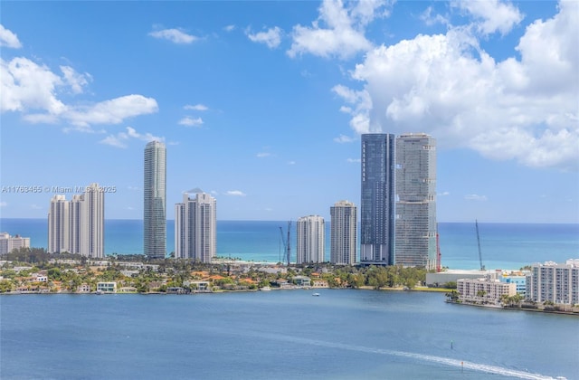 4000 Island Blvd Unit Ph6, Aventura, FL 33160 - water view featuring a view of city
