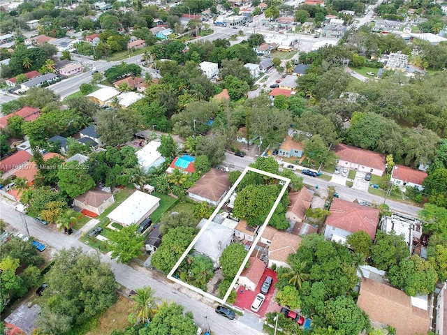 drone / aerial view featuring a residential view