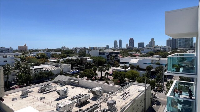 bird's eye view featuring a view of city
