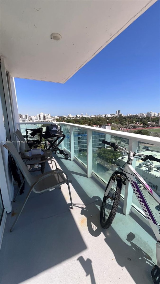 view of balcony