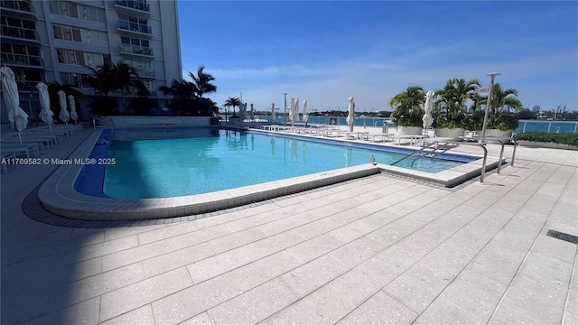 pool featuring a patio