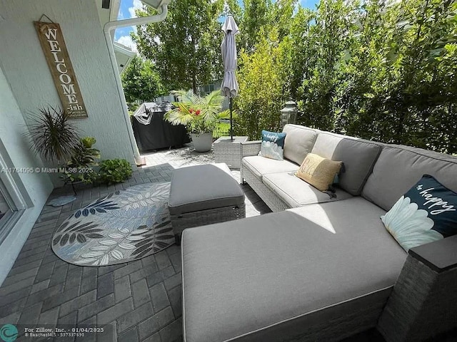 14531 Bretton Woods Trce, Delray Beach, FL 33446 - view of patio / terrace with outdoor lounge area