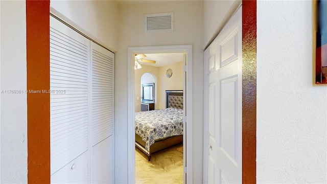 hallway with visible vents