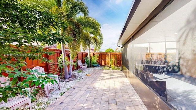 view of patio / terrace with a fenced backyard