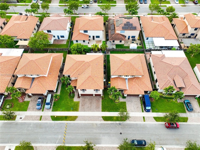 bird's eye view featuring a residential view
