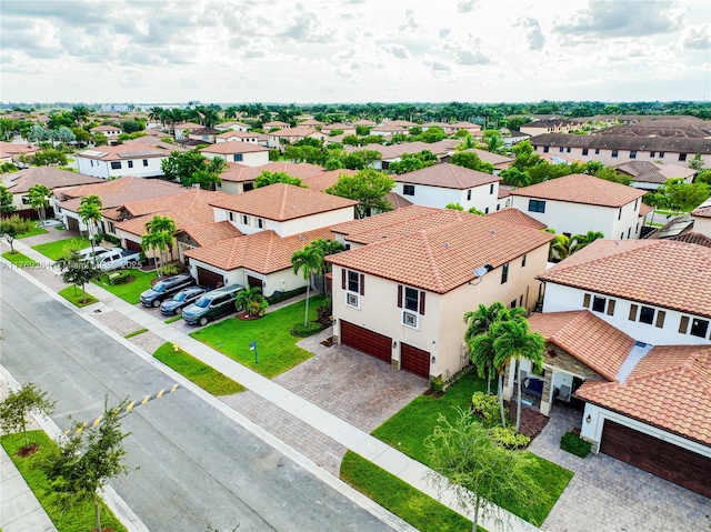 bird's eye view with a residential view