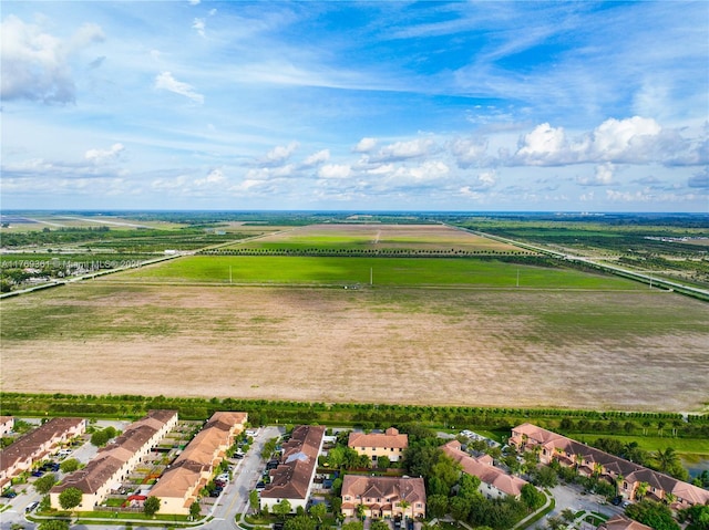 drone / aerial view featuring a rural view