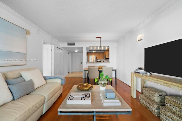 2101 Brickell Ave Unit 1809, Miami, FL 33129 - living area with wood finished floors and crown molding