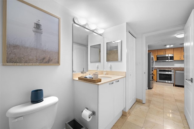 2101 Brickell Ave Unit 1809, Miami, FL 33129 - bathroom featuring toilet and vanity