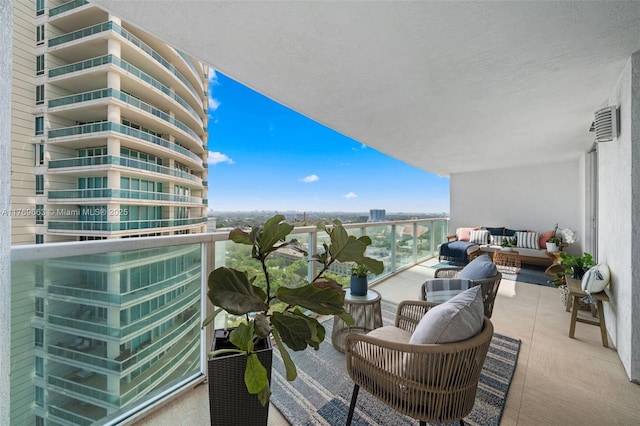 2101 Brickell Ave Unit 1809, Miami, FL 33129 - balcony featuring an outdoor living space