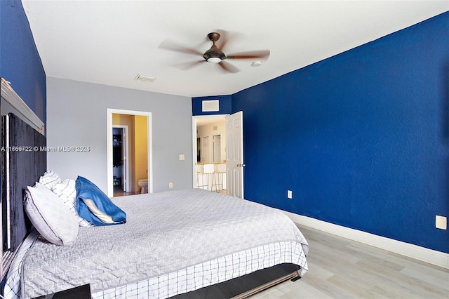 3340 Palomino Dr Unit 221-2, Davie, FL 33024 - bedroom featuring light wood finished floors, baseboards, and ceiling fan