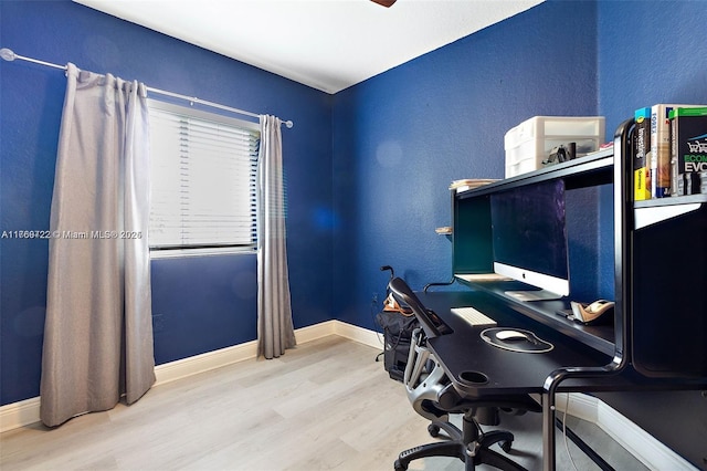 3340 Palomino Dr Unit 221-2, Davie, FL 33024 - office space featuring wood finished floors, baseboards, and a textured wall