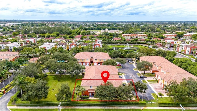 3340 Palomino Dr Unit 221-2, Davie, FL 33024 - aerial view of residential area featuring property boundaries highlighted