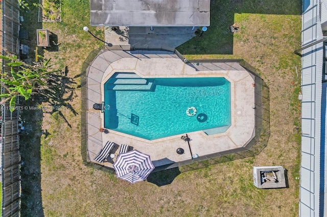 3407 N Longfellow Cir, Hollywood, FL 33021 - aerial view of a pool area