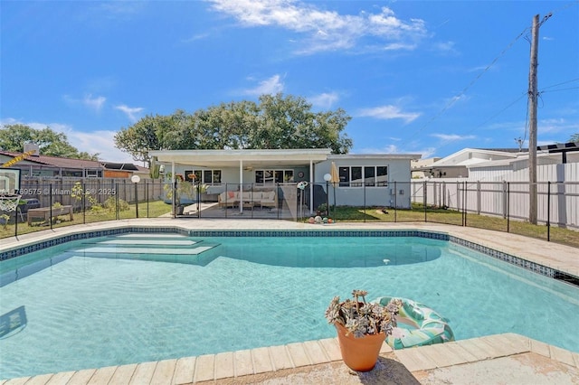 3407 N Longfellow Cir, Hollywood, FL 33021 - view of swimming pool featuring a patio area