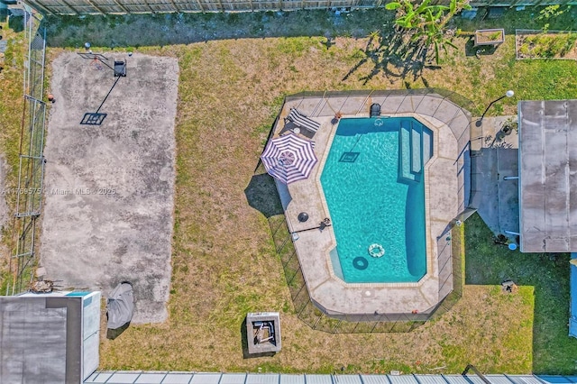 3407 N Longfellow Cir, Hollywood, FL 33021 - aerial view of a pool area