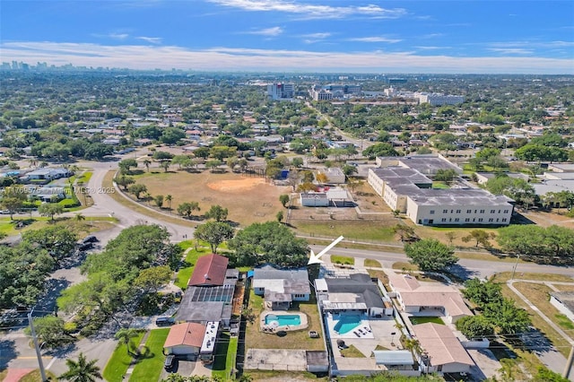 3407 N Longfellow Cir, Hollywood, FL 33021 - bird's eye view of a pool