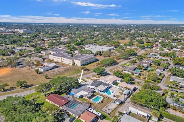 3407 N Longfellow Cir, Hollywood, FL 33021 - aerial overview of property's location featuring a pool area