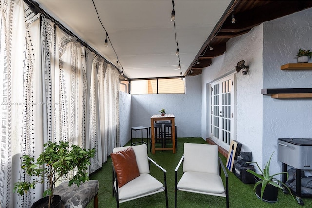 9137 Limetree Ln Unit 166, Pembroke Pines, FL 33024 - sunroom featuring french doors