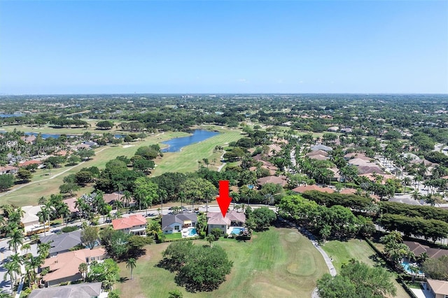 2541 Golf View Dr, Weston, FL 33327 - aerial view of property and surrounding area with a golf club, nearby suburban area, and a large body of water